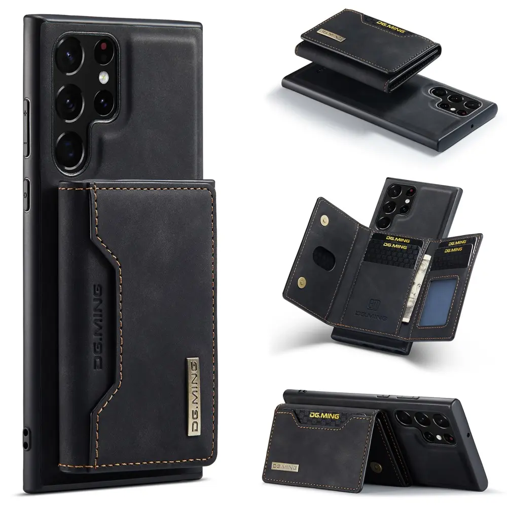 Magnetic Card Slot Case Samsung Galaxy S25 Ultra Sort