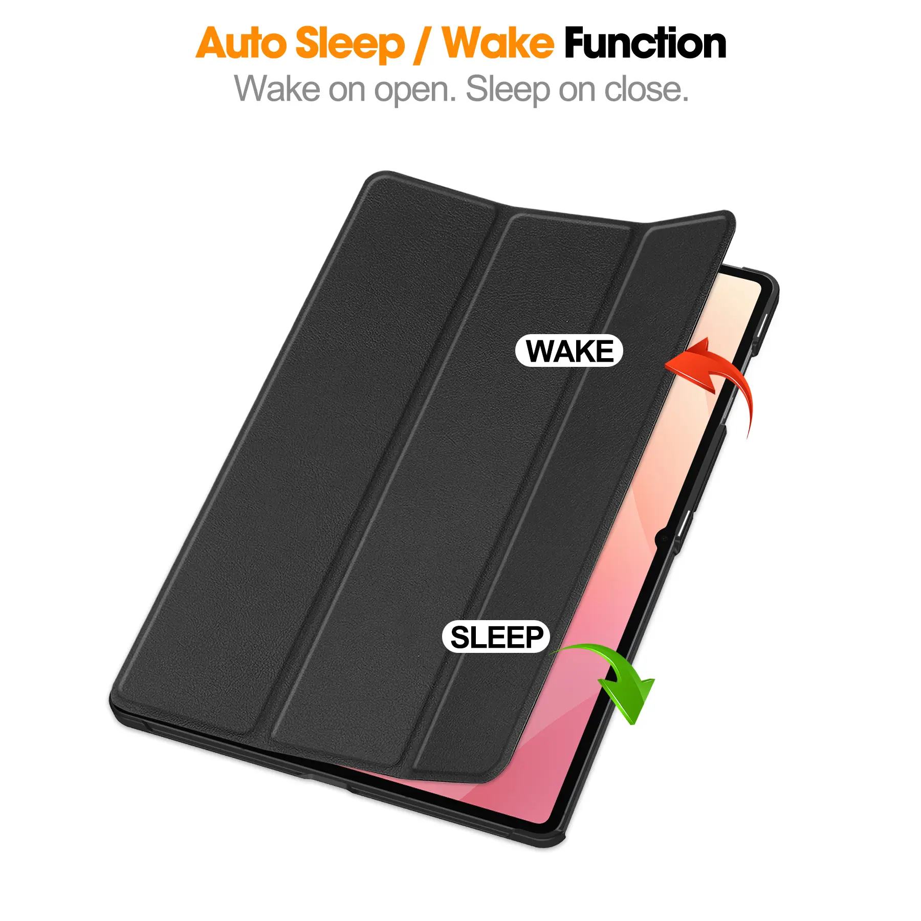 Fodral Tri-fold Samsung Galaxy Tab S12 Ultra Svart