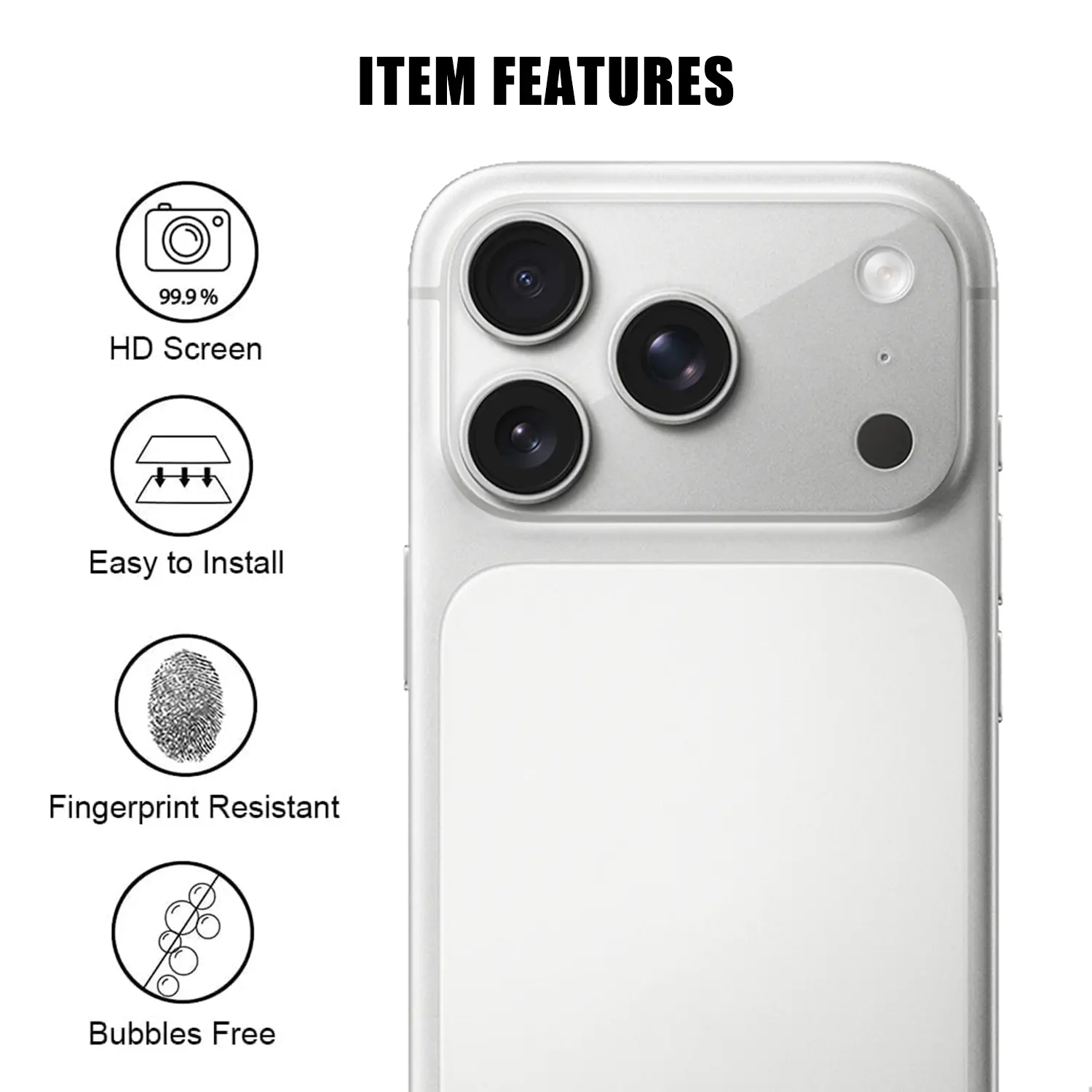 Kameraskydd AR Härdat Glas iPhone 17 Pro Max