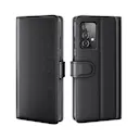 Ægte Læderetui Samsung Galaxy A52 5G Sort