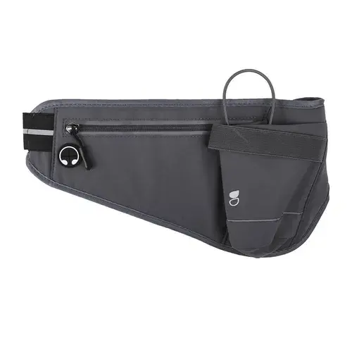 Universaali Sport-juoksuvyö pullotelineellä Premium 6", Musta