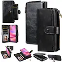 Magnet Leather Multi-Wallet iPhone 17 sort