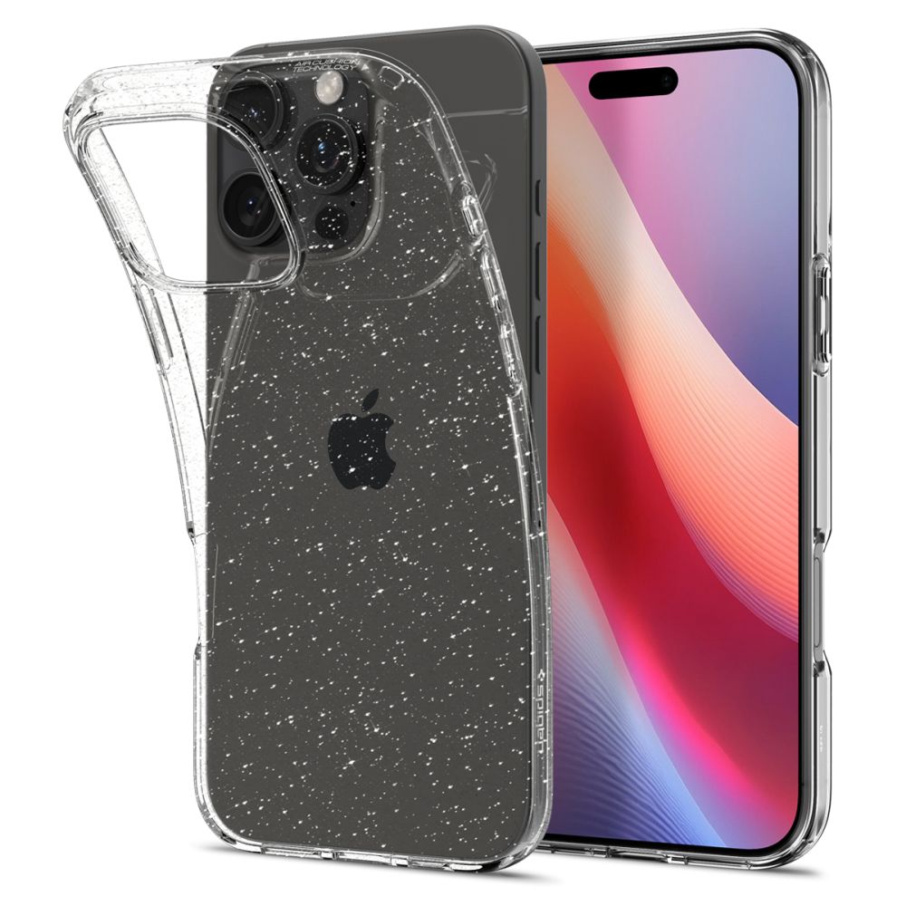 Spigen Case Liquid Crystal iPhone 16 Pro Glitter Crystal - Puhelimen kuoret