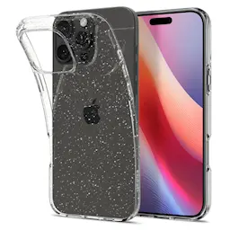 iPhone 16 Pro Liquid Crystal-suojakuori, Glitter Crystal