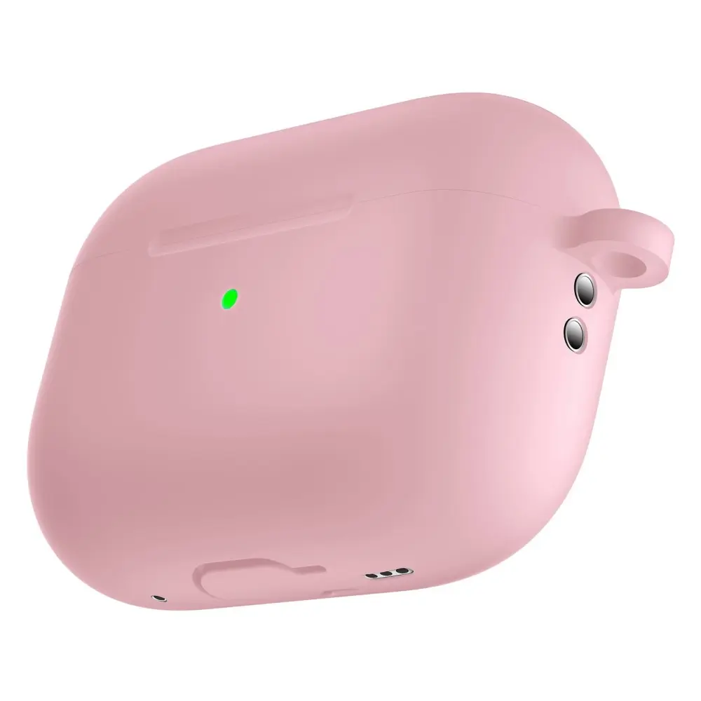 Silikonskal med karbinhake Apple AirPods Pro 2 Rosa