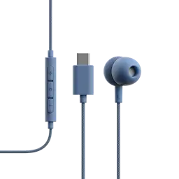 V3 Trådbundna Hörlurar USB-C Blå