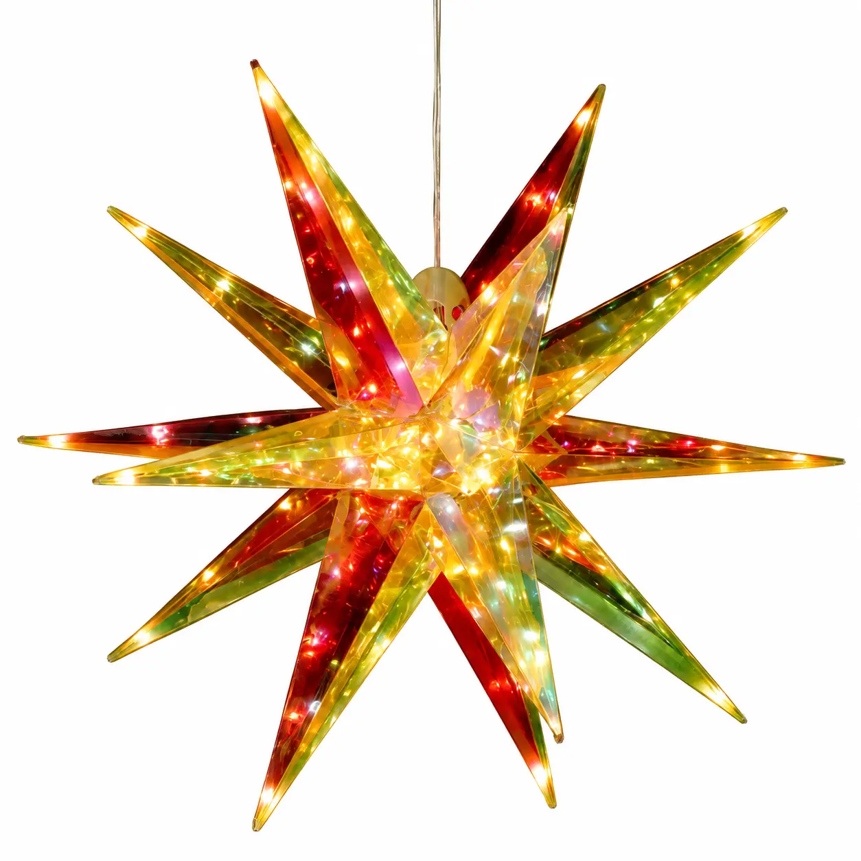 LED Julstjärna med pärlemoeffekt