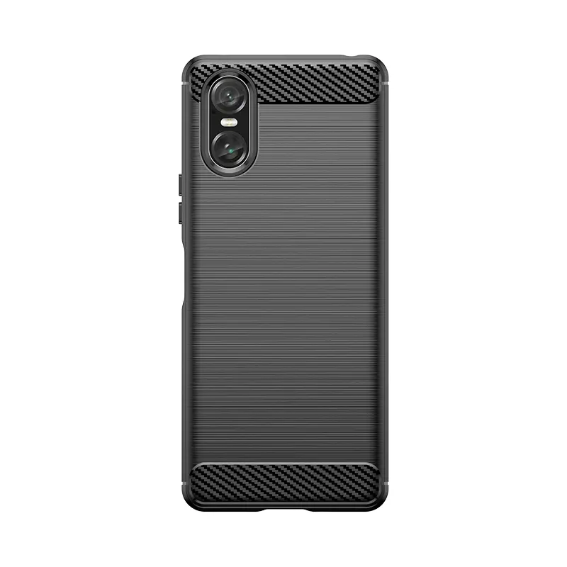 Sony Xperia 10 VI Skal TPU Brushed Svart