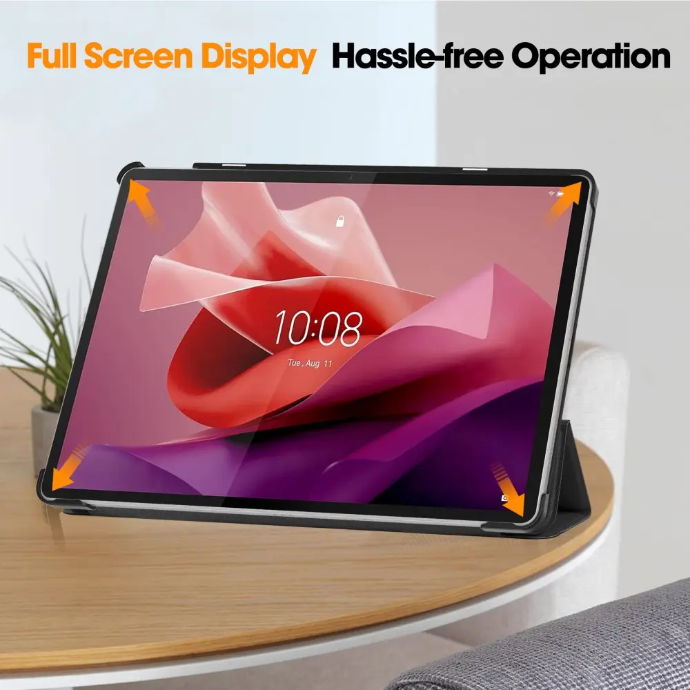 Fodral Tri-fold  Lenovo Tab P12 Svart
