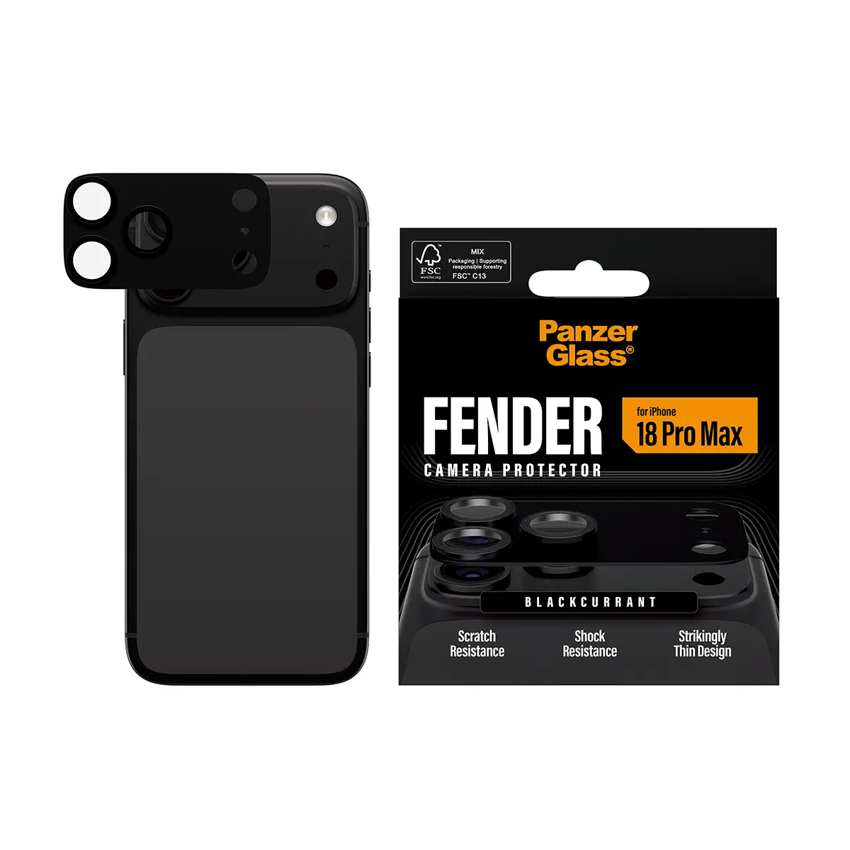 iPhone 18 Pro Max Fender Camera Protector Blackcurrant
