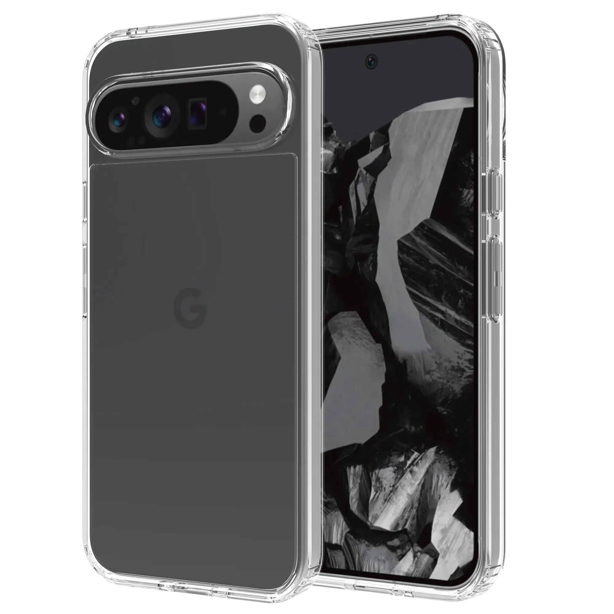 Hybridskal Google Pixel 9 Pro XL Genomskinlig
