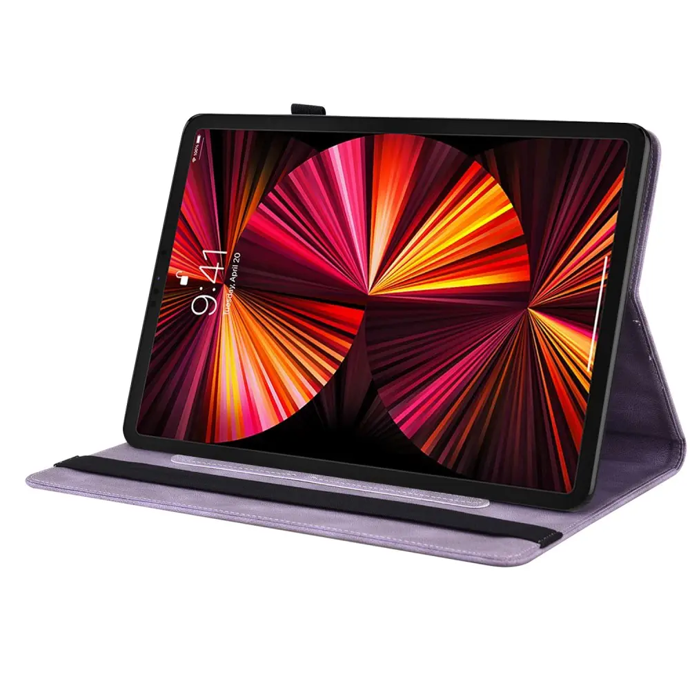 Läderfodral Fjärilar Apple iPad Air 10.9 4th Gen (2020) Lila