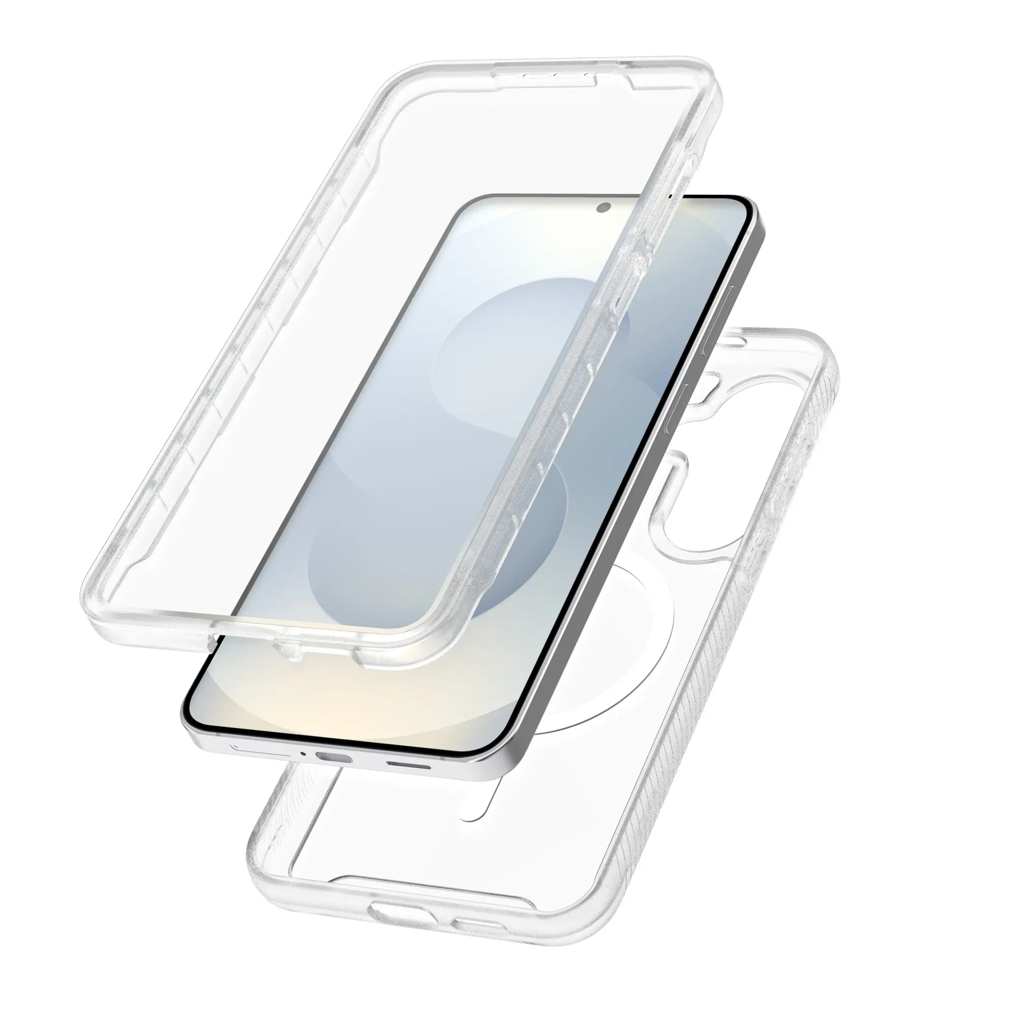 Full Protection Magnetic Case Samsung Galaxy S26 Plus Genomskinlig