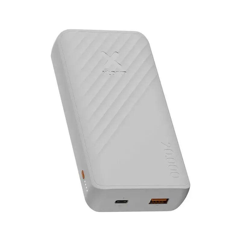 20W Powerbank USB-C + USB-A 20000mAh, Hvid