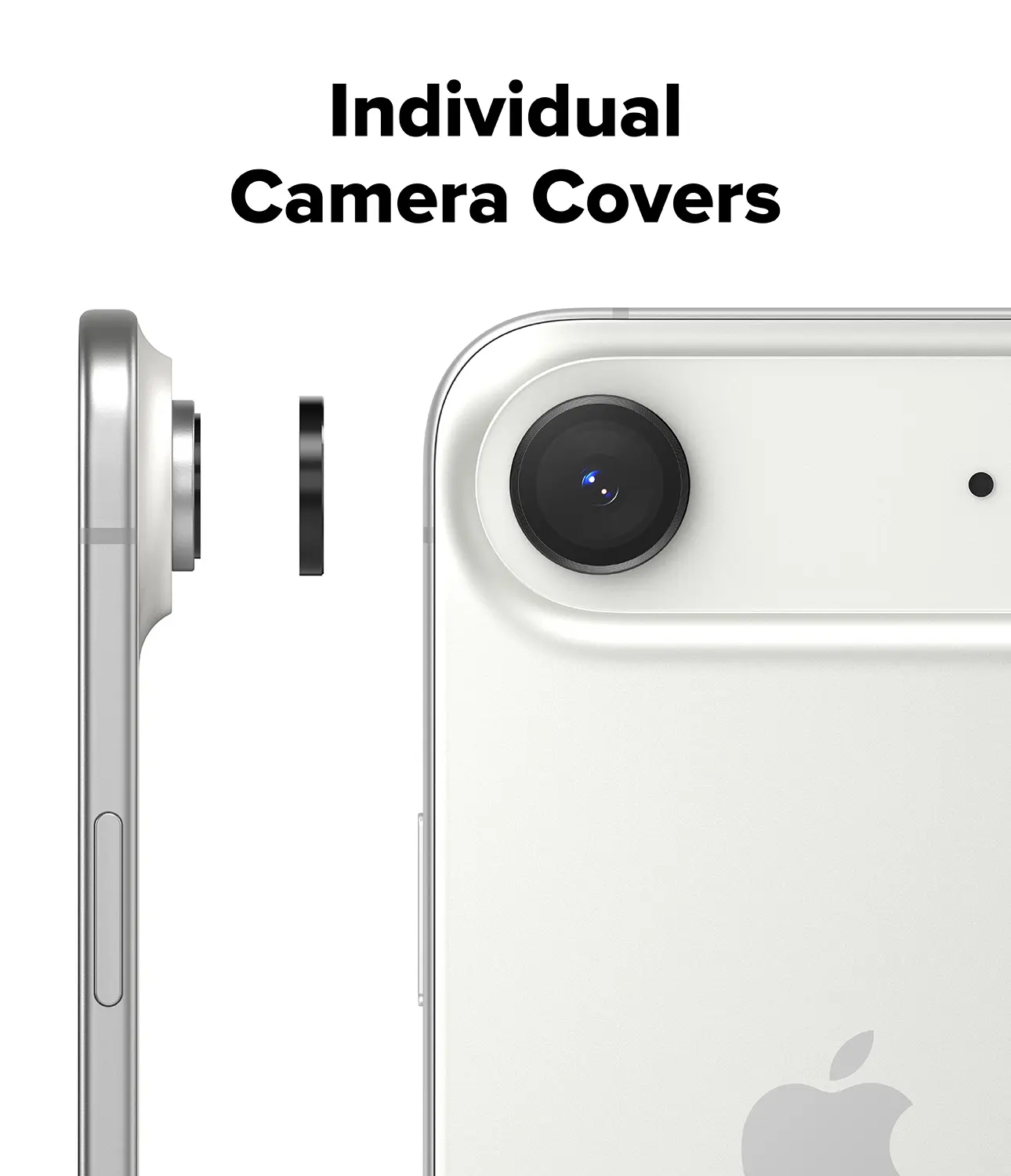 Camera Lens Frame Glass (2-pack) iPhone Air Black
