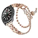 Samsung Galaxy Watch 6 44mm Metal armbånd med perler rose guld