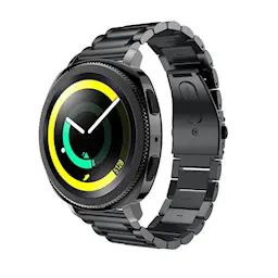 Samsung Gear Sport Stilrent linkarmbånd i metal, Sort
