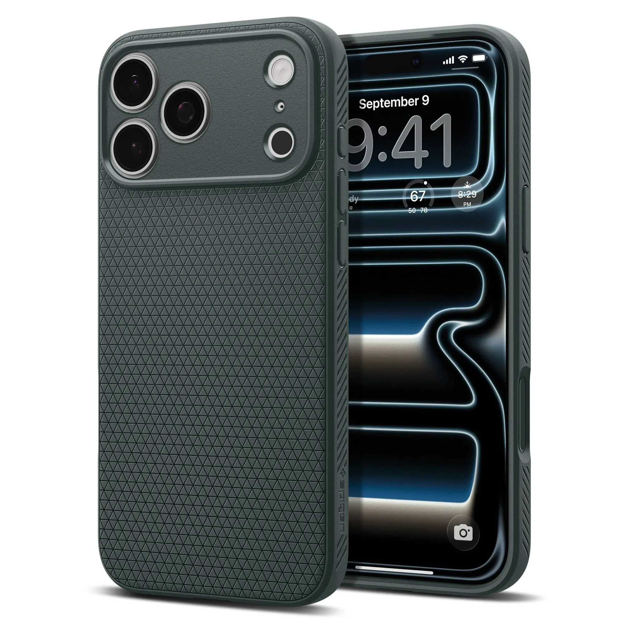iPhone 17 Pro Case Liquid Air Abyss Green