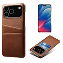 iPhone 17 Pro Max Smart cover med 2 kortholdere, Brun