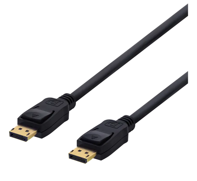 DisplayPort 1.2-kaapeli 4K 0.5m, Musta