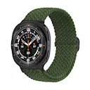 Samsung Galaxy Watch 8 40mm Flettet stretchrem, Mørkegrøn