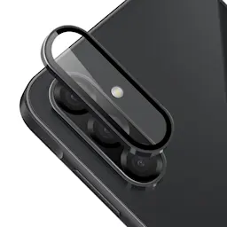 Samsung Galaxy A56 Linsebeskytter i glas og aluminium, Sort