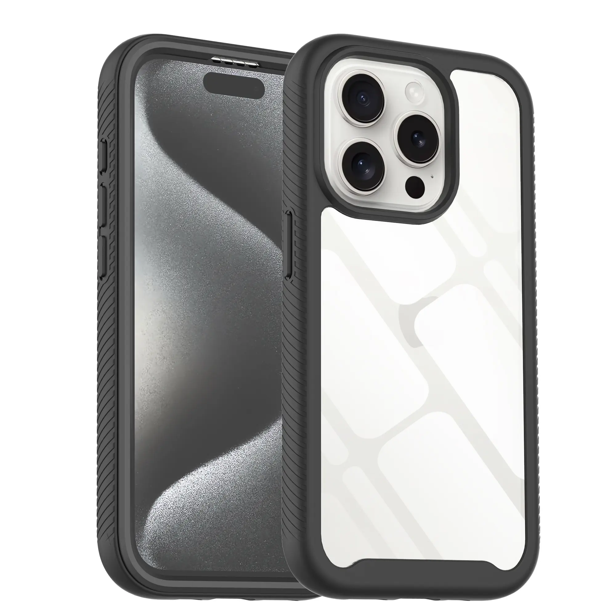 Full Protection Case iPhone 15 Pro Svart