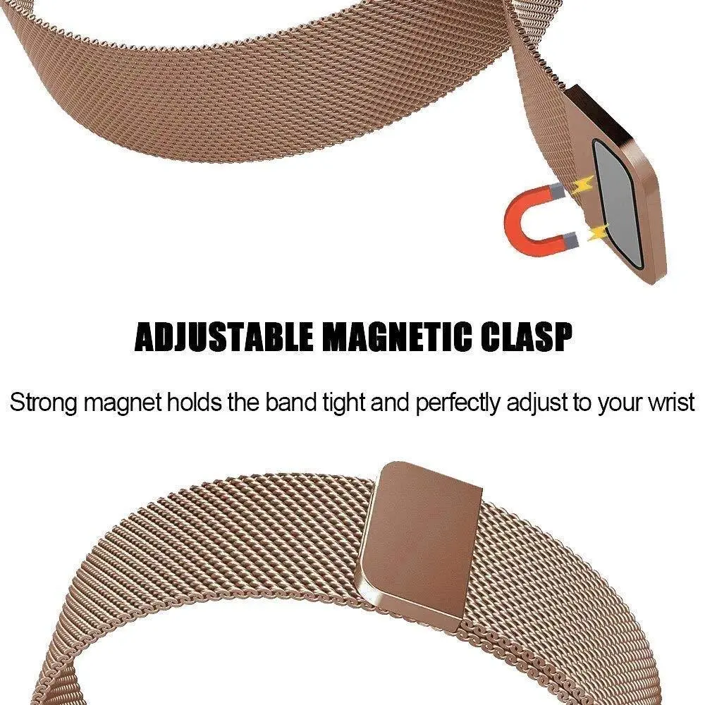 Armband Milanese Fitbit Charge 4/Charge 3 Roséguld