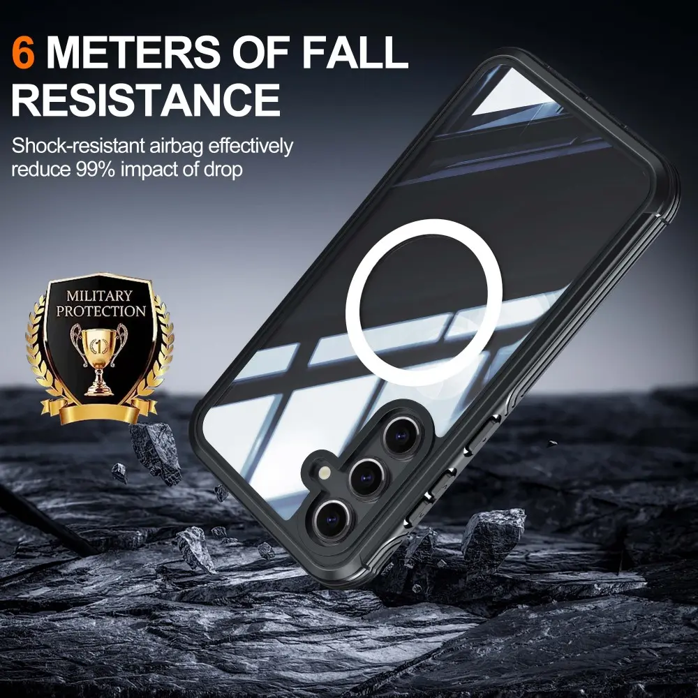 Premium Full Protection Case Samsung Galaxy S24 FE Svart