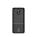 QC Powerbank 20000 mAh 2.1A - Triple udgang Sort