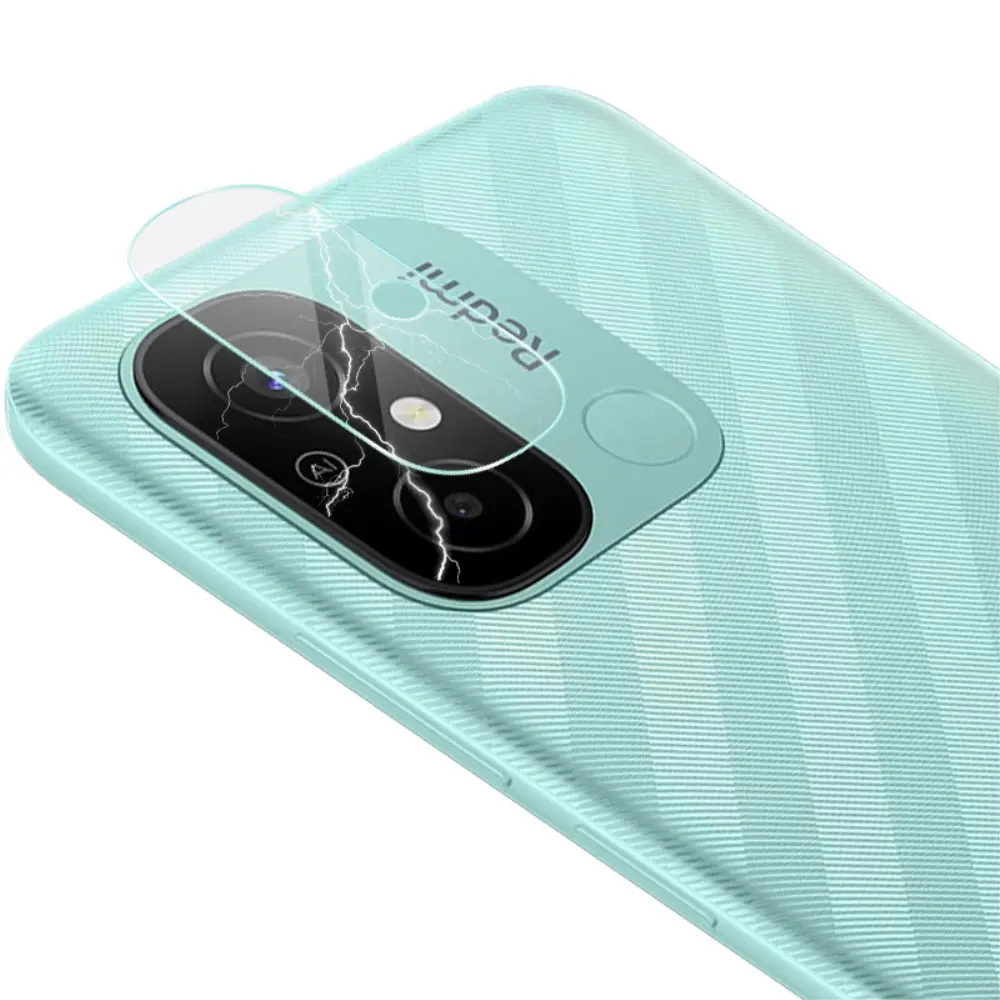2-pack Härdat Glas Linsskydd Xiaomi Redmi 12C Genomskinlig