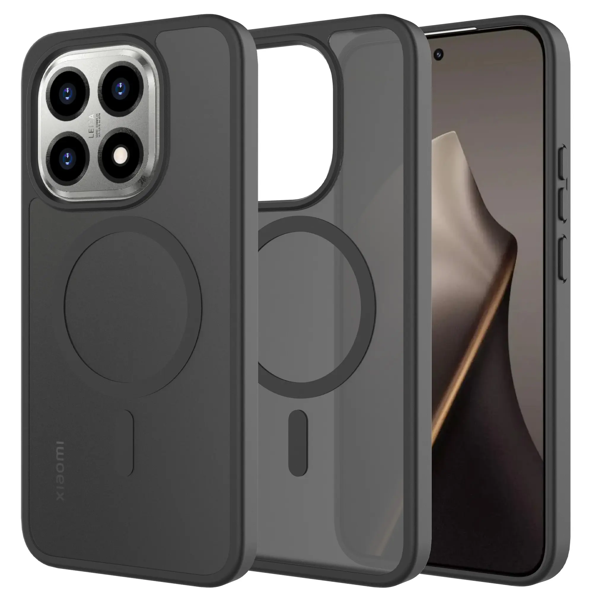 Magnetic Hybrid Cover Xiaomi 15T Frosted Black