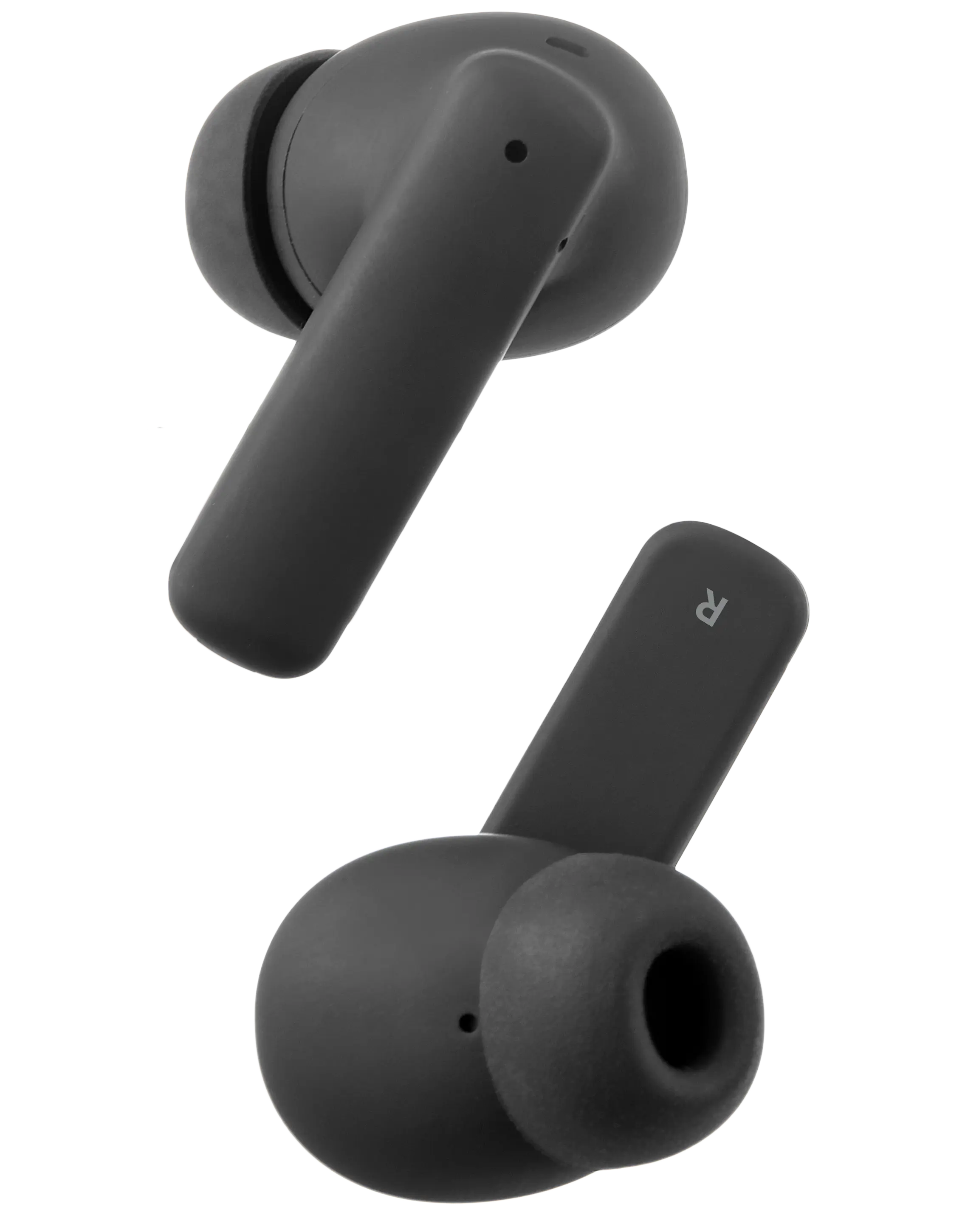 True Wireless in-ear hörlurar med LCD-pekskärm Svart
