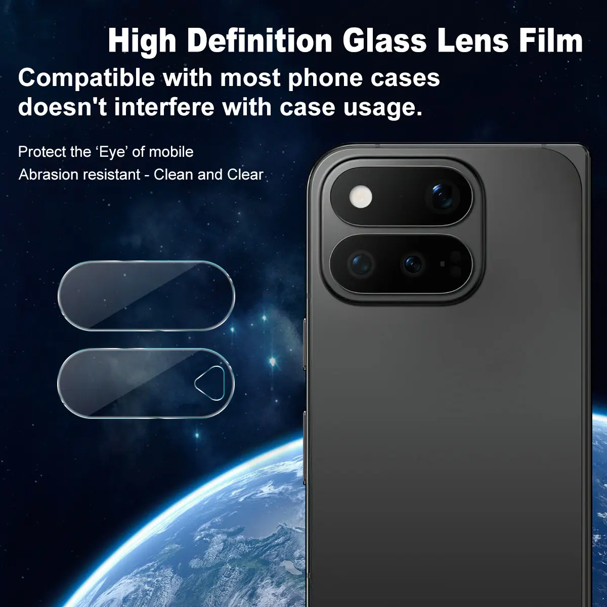 Härdat Glas 0.2mm Linsskydd Google Pixel 11 Pro Fold Genomskinlig