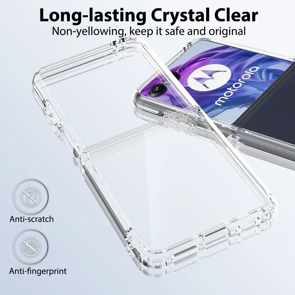 Hybridskal Motorola Razr 50 Ultra Genomskinlig