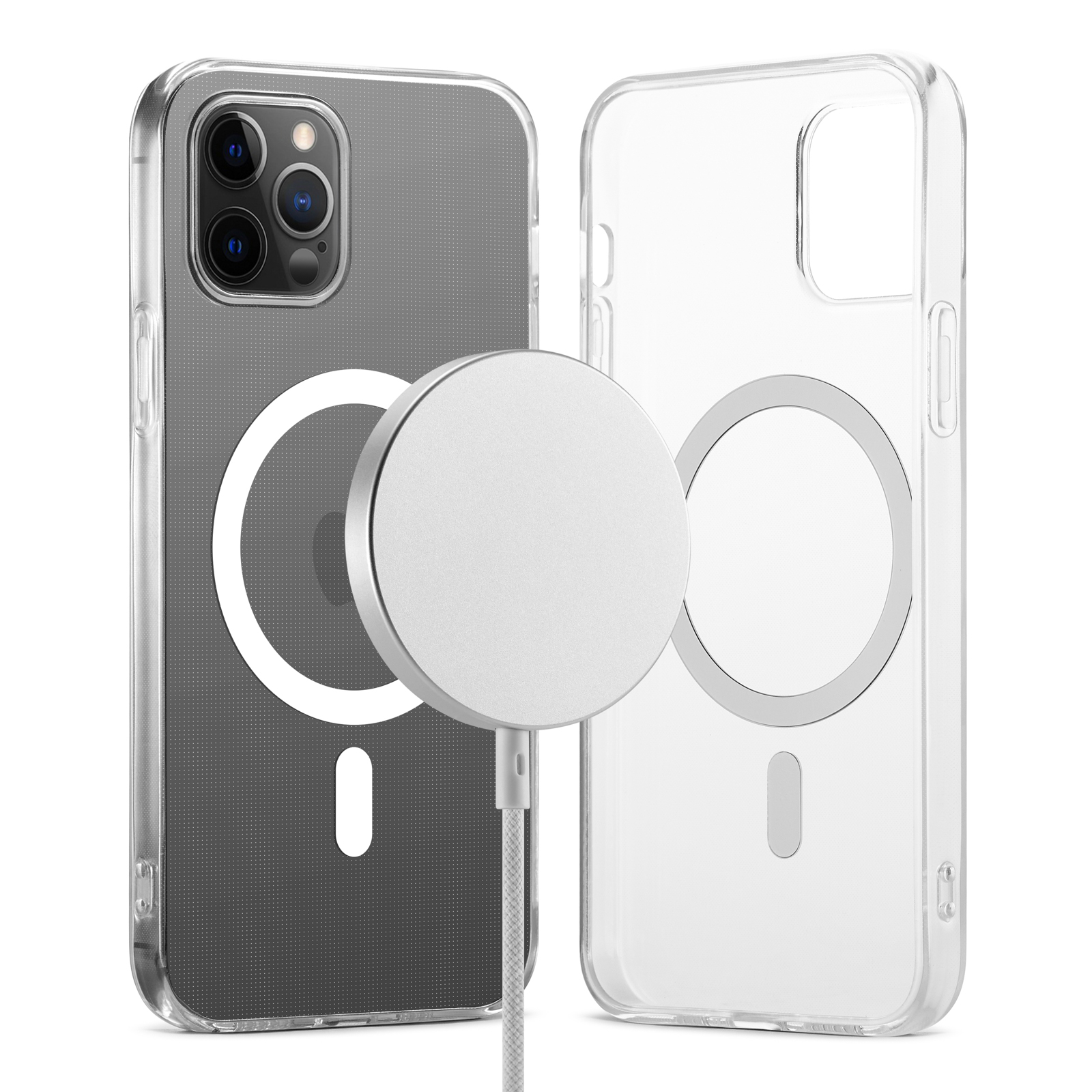 Mobique TPU Deksel MagSafe iPhone 12/iPhone 12 Pro Gjennomsiktig