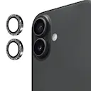 Glitter Linsebeskytter Aluminium iPhone 17 Sort