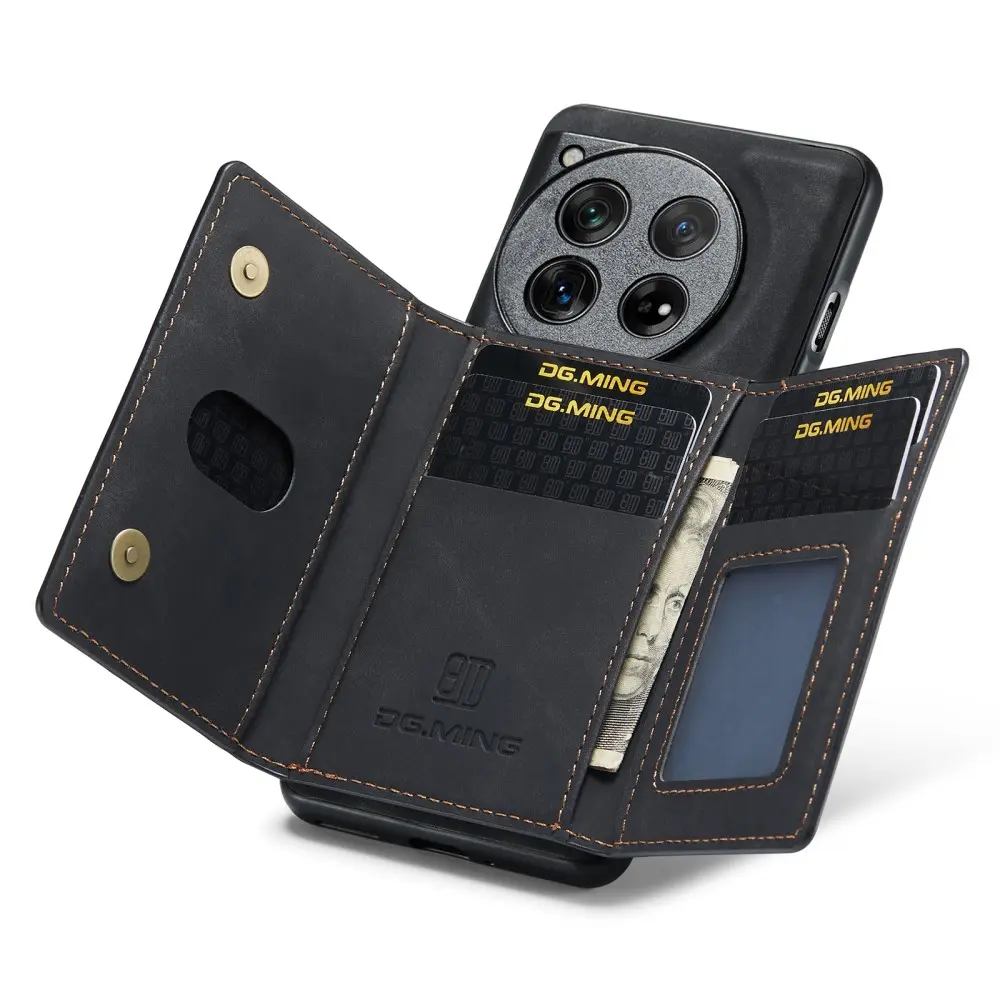 Magnetic Card Slot Case  OnePlus 12 Svart
