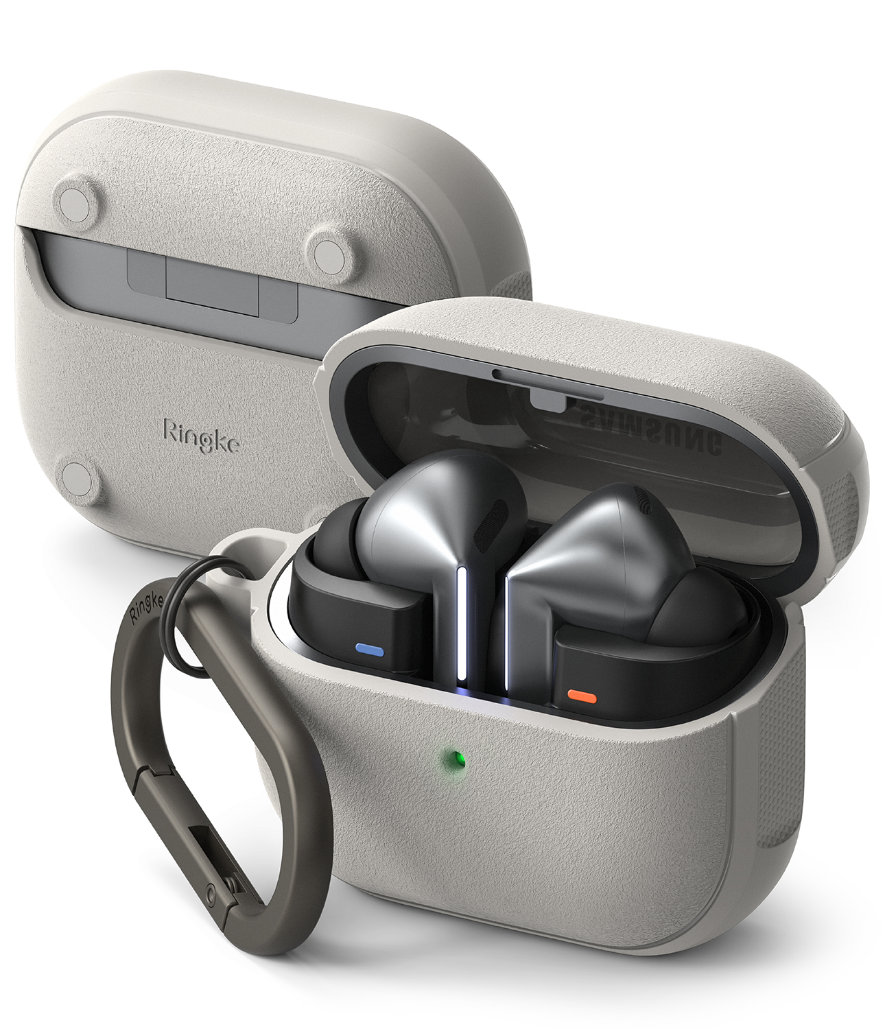 Ringke Samsung Galaxy Buds 3 Pro Onyx MagSafe-deksel, Warm Gray