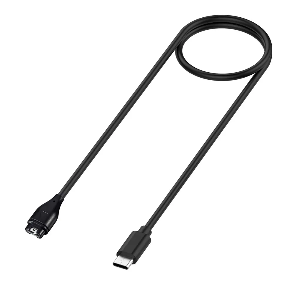 Laddningskabel USB-C 1m Garmin Fenix 6X Svart