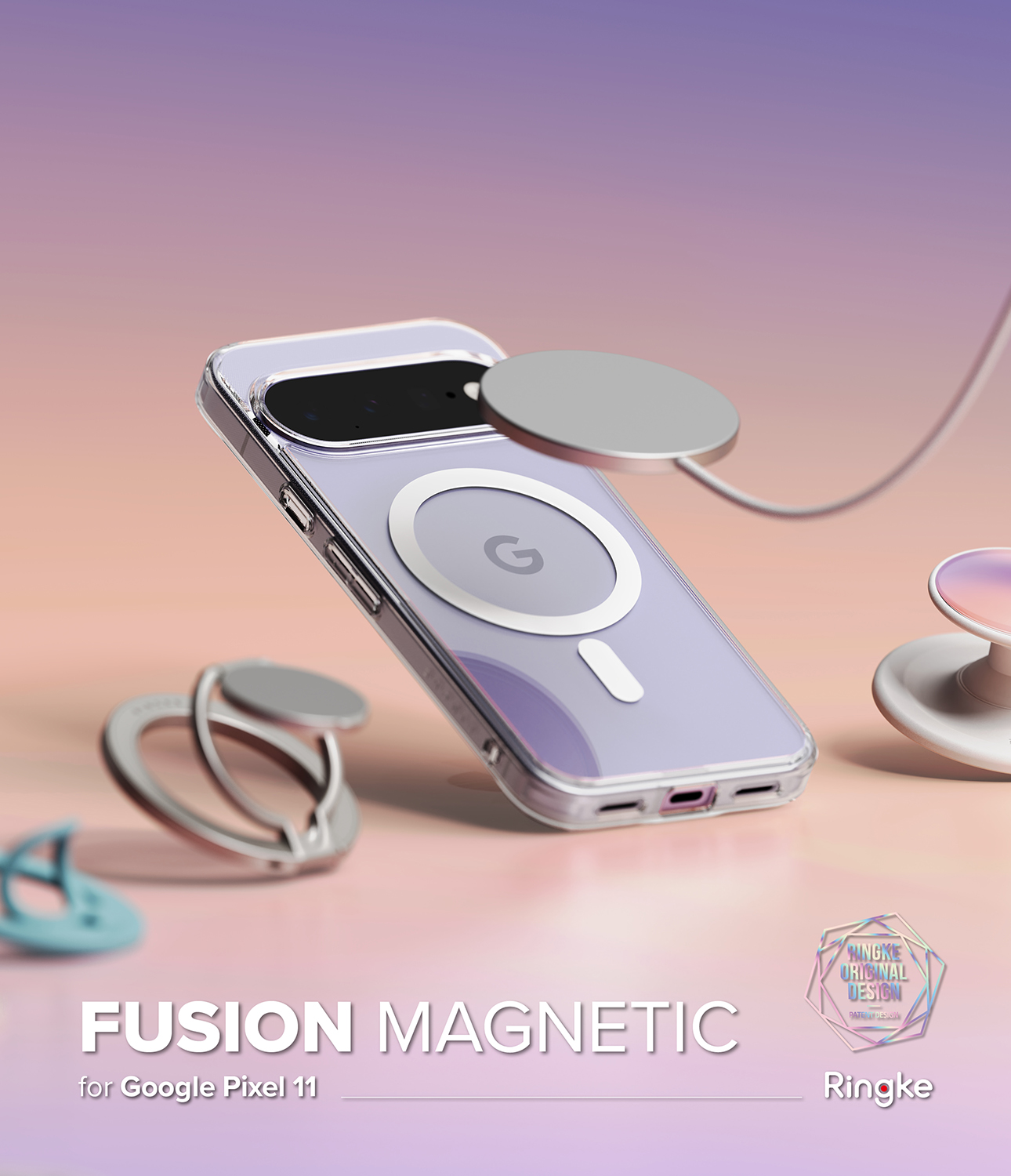 Fusion Magnetic Case Google Pixel 11 Genomskinlig