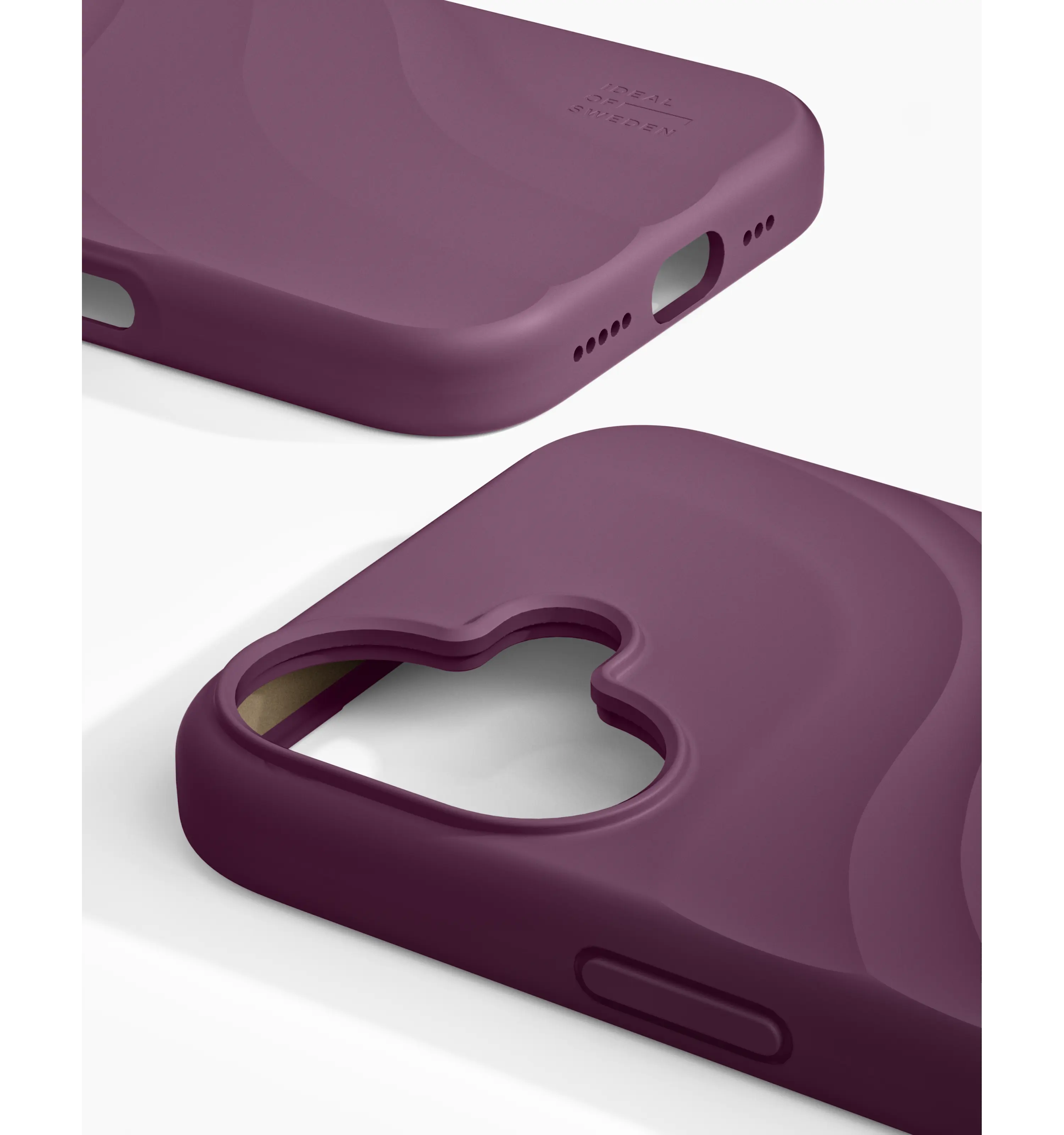 MagSafe Soft Swirl Silicone Case iPhone 17 Velvet Plum