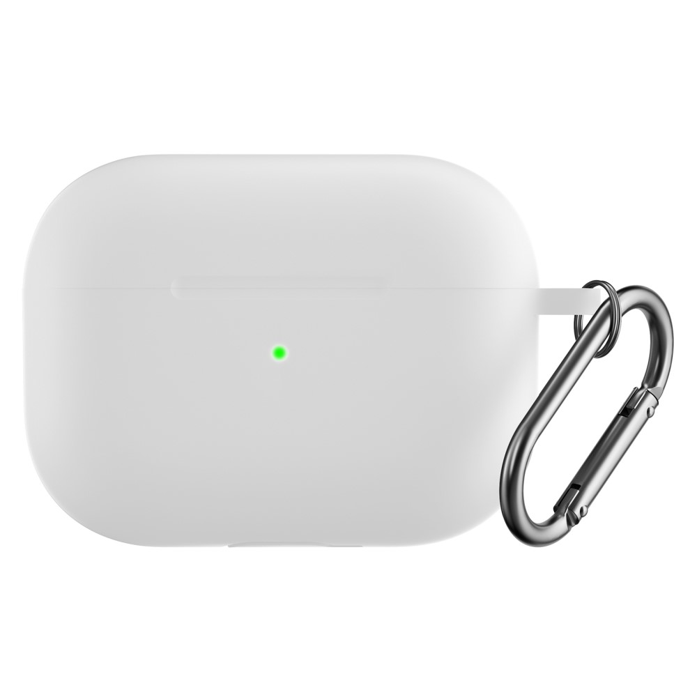 Silikonskal med karbinhake Apple AirPods Pro 2 Vit