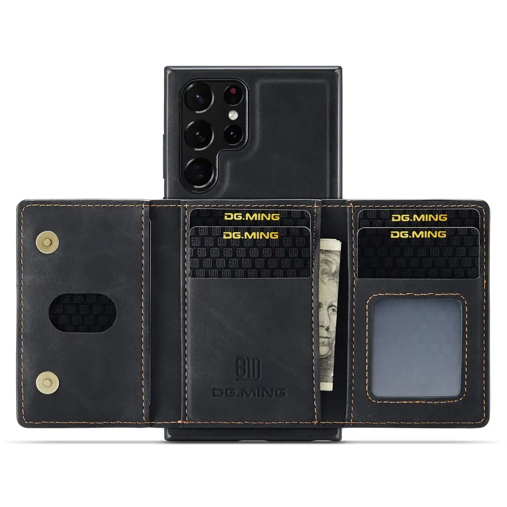 Magnetic Card Slot Case Samsung Galaxy S25 Ultra Svart