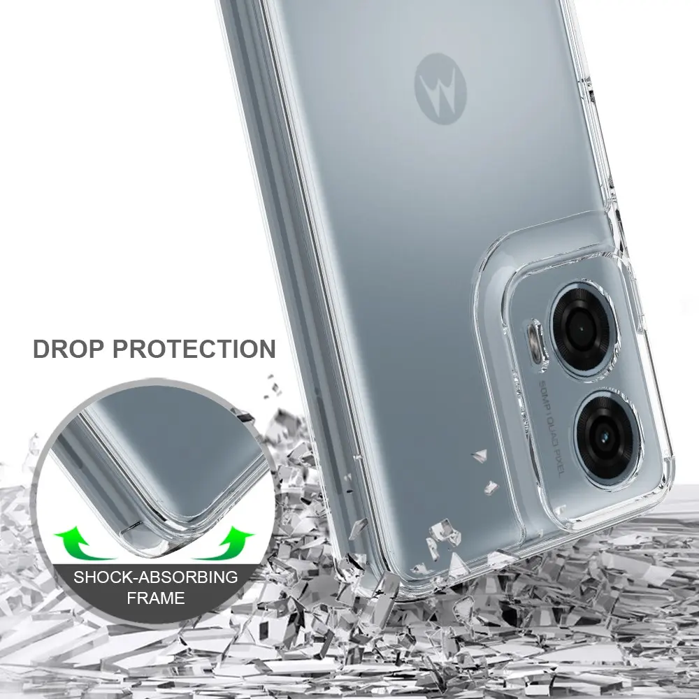 Hybridskal Motorola Moto G85 transparent