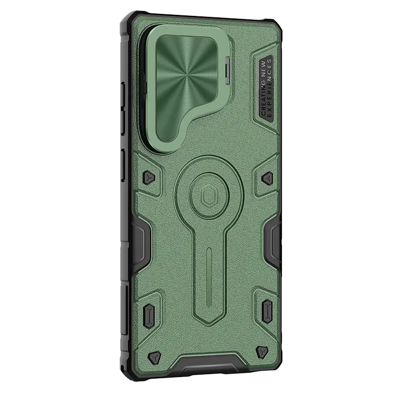 CamShield Armor Prop Skal Samsung Galaxy S25 Ultra grön