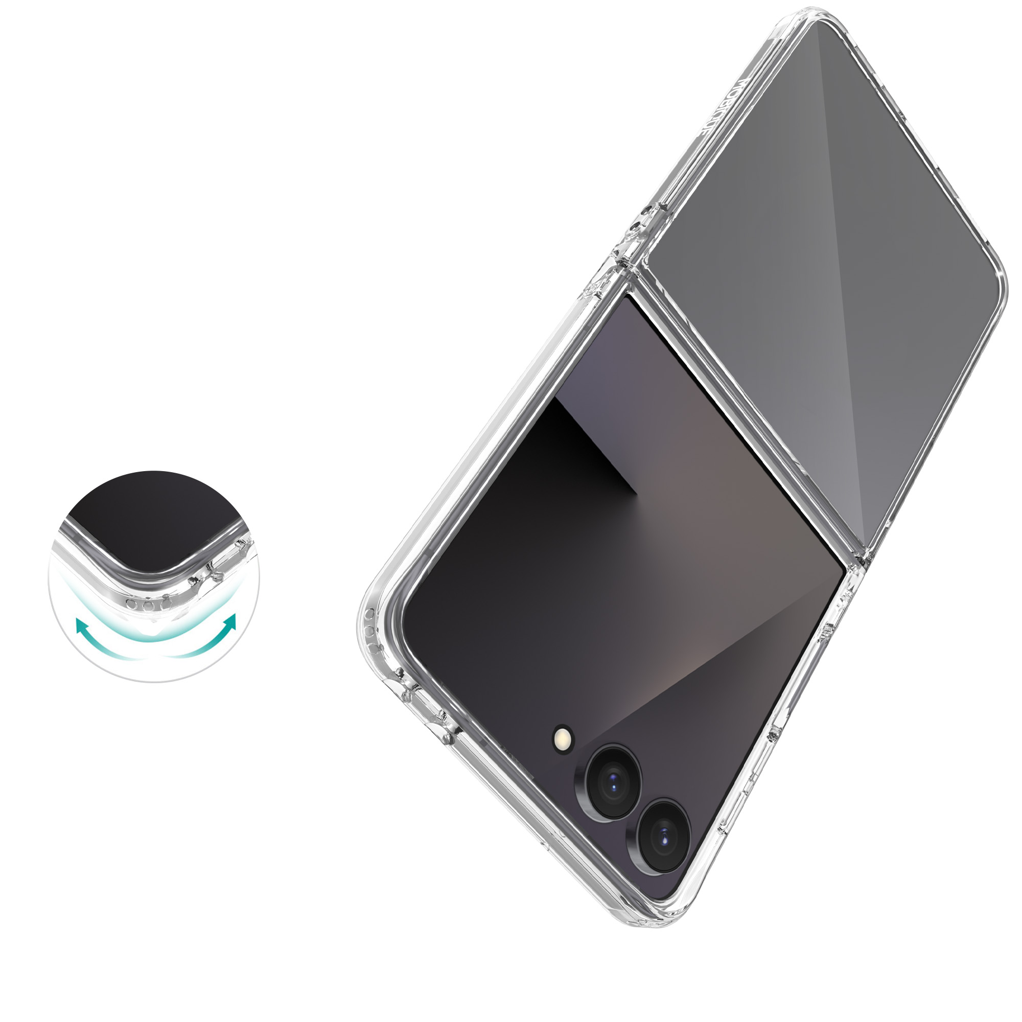 Hybridskal Samsung Galaxy Z Flip 8 transparent