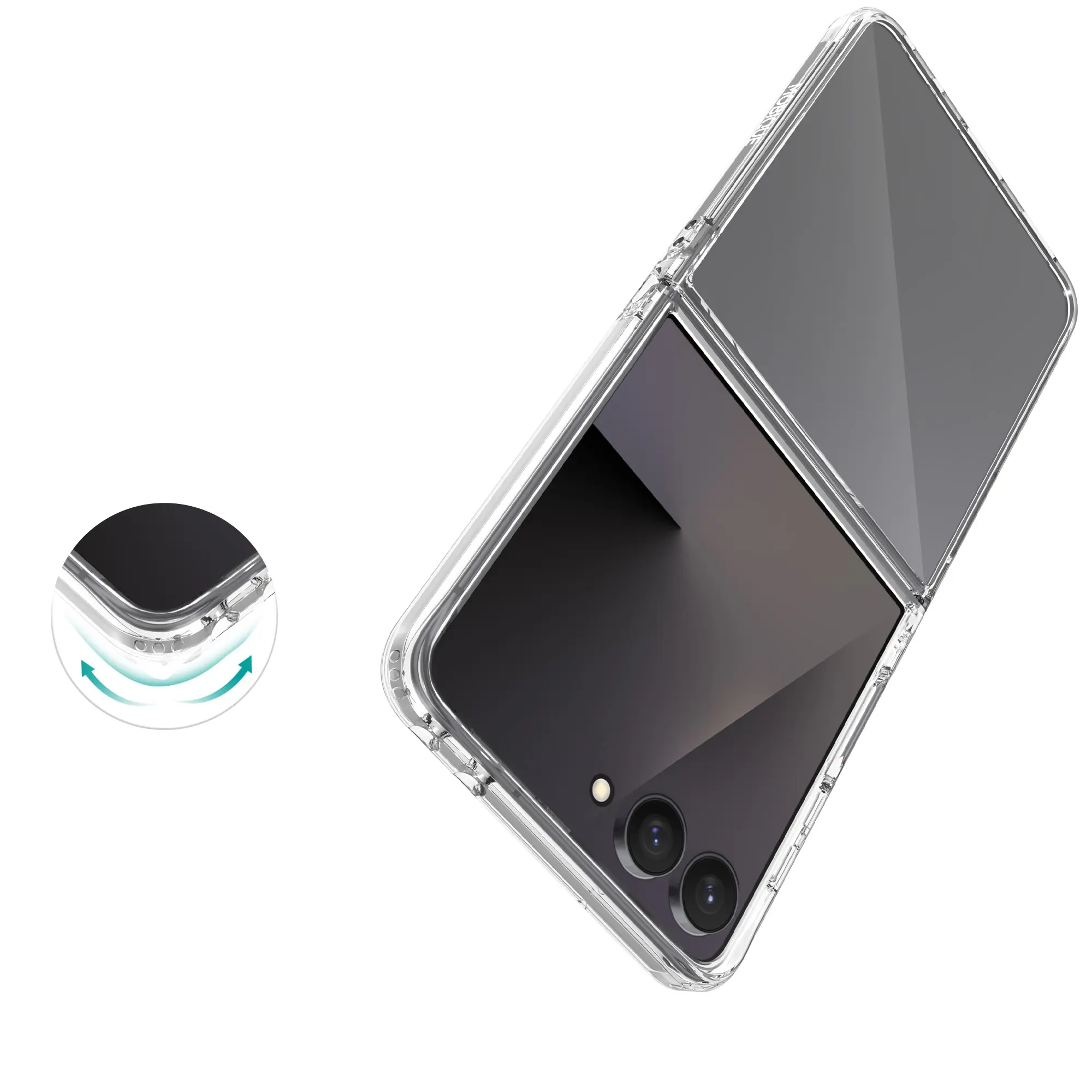 Hybridskal Samsung Galaxy Z Flip 8 transparent