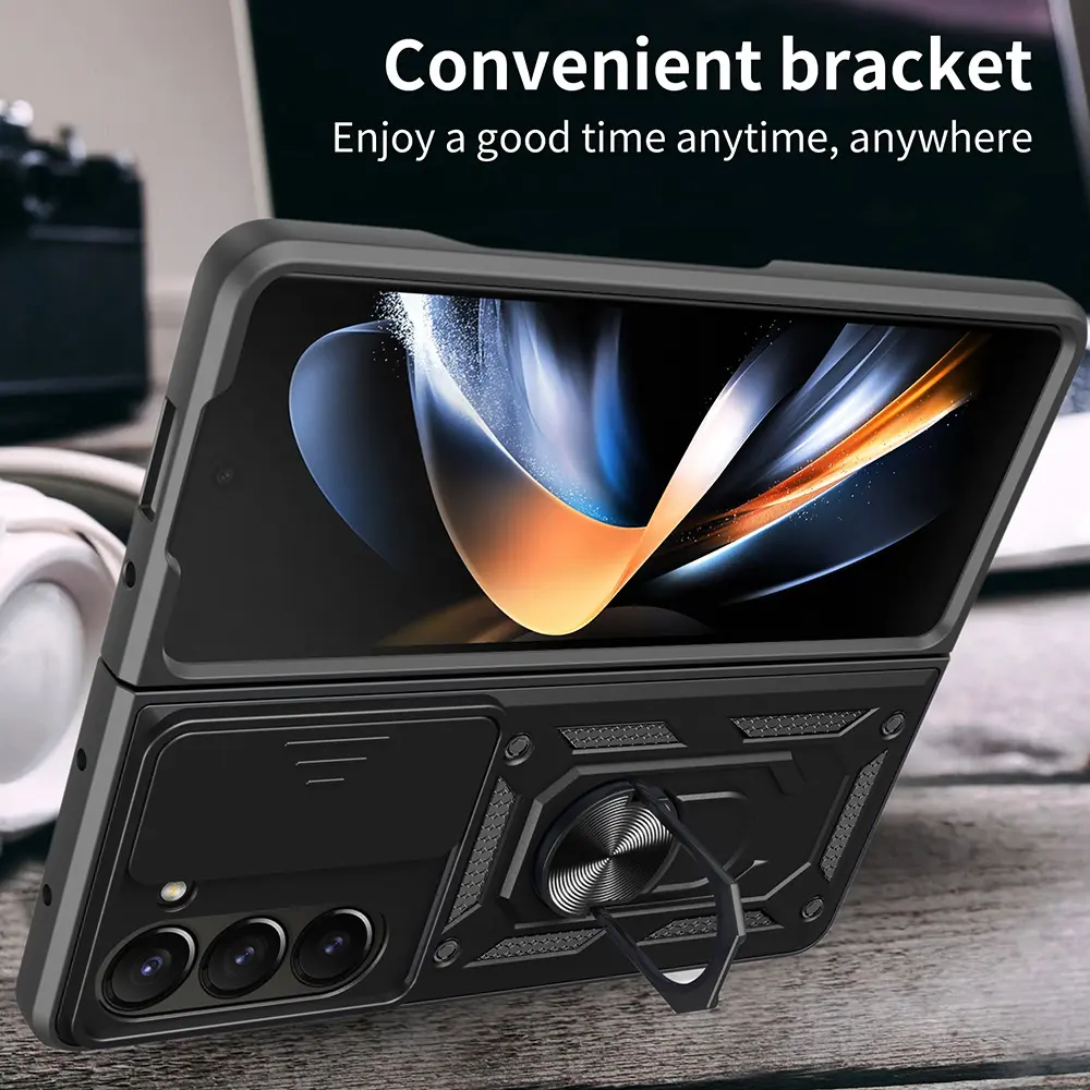 Hybridskal Ring+Kameraskydd Samsung Galaxy Z Fold 8 Ultra svart