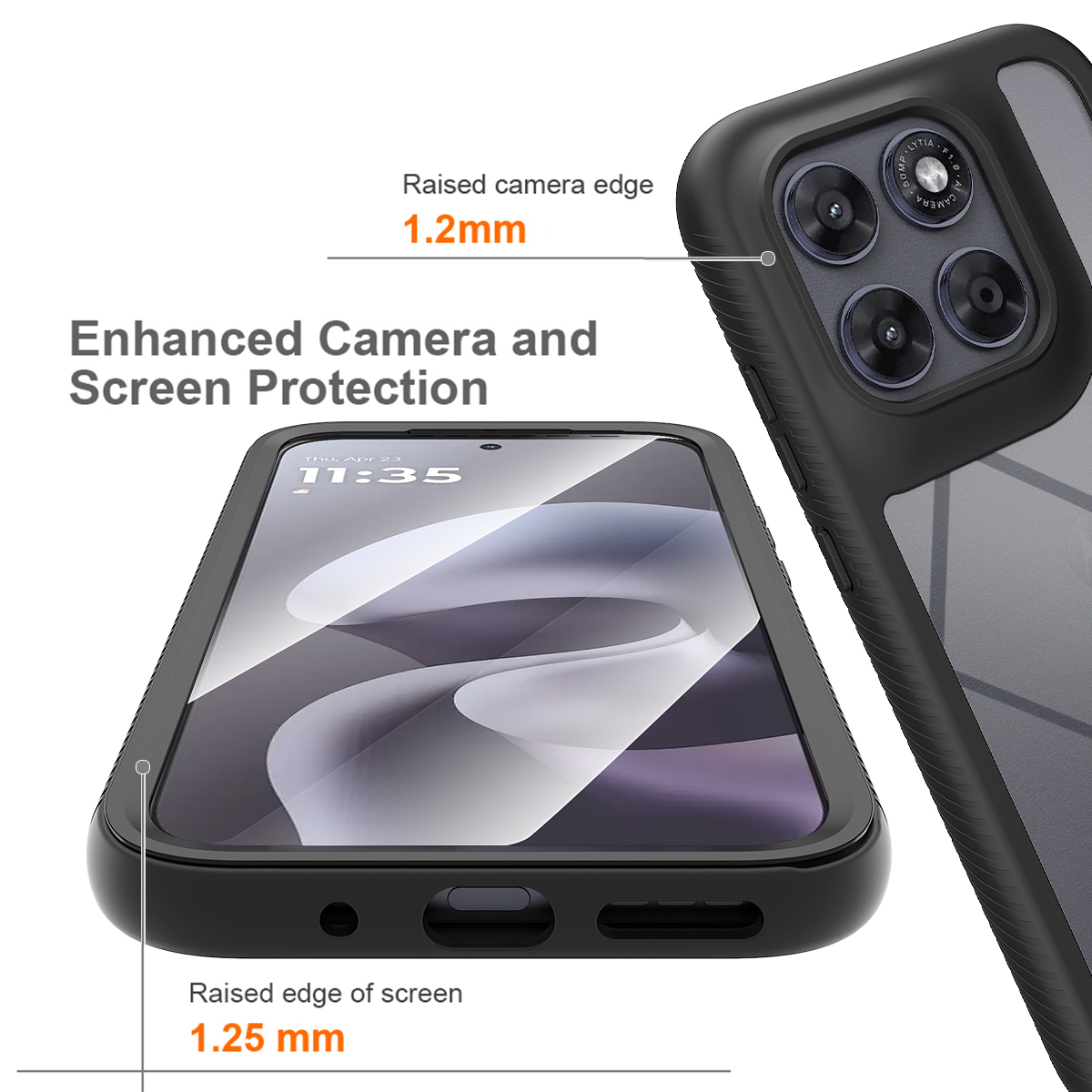 Full Protection Case Motorola Moto G87 Svart